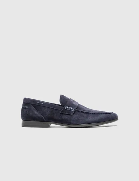 Suede Loafers Navy
