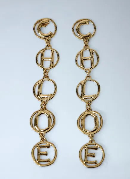 Script Earrings