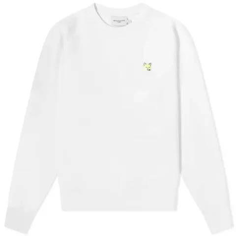 Maison Kitsuné Monochrome Fox Head Patch Crew Sweat