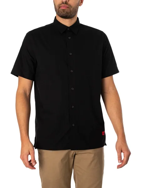 HUGO Ebor Straight Short Sleeved Shirt