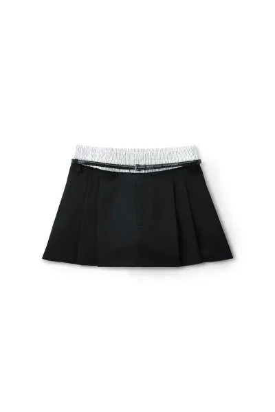 MID-RISE LAYERED BOXER TAILORED PANT