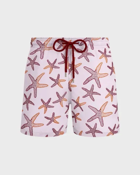 Vilebrequin Men Swim Shorts Embroidered Starlettes