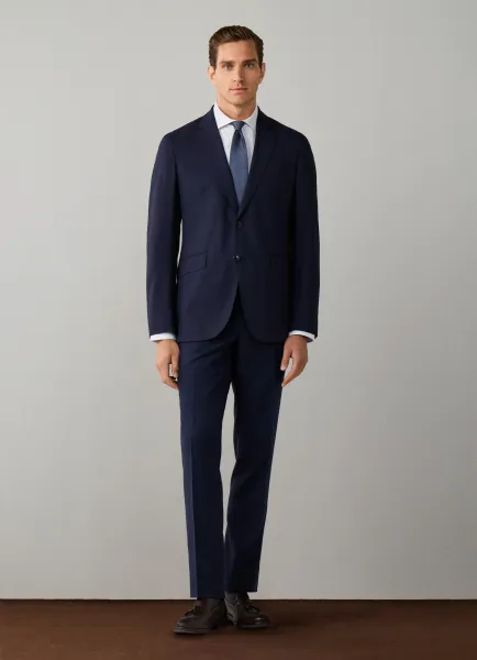 Wool Stretch Travel Blazer - Woven in Italy