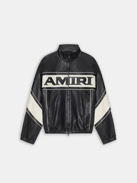 SPORT LEATHER JACKET - Black