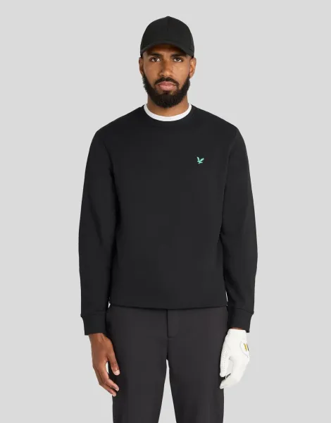 Lyle & Scott Green Eagle Cotton Crew Neck Sweatshirt