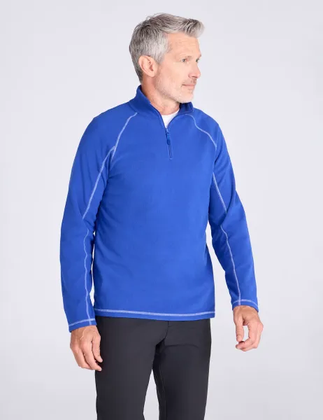 Mountain Warehouse Ashbourne II Funnel Neck Half Zip Fleece Cornflower