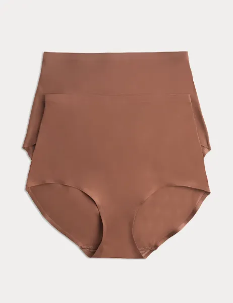 Body by M&S 2 Pack Body Invisibles No VPL Shaping Briefs Jasper