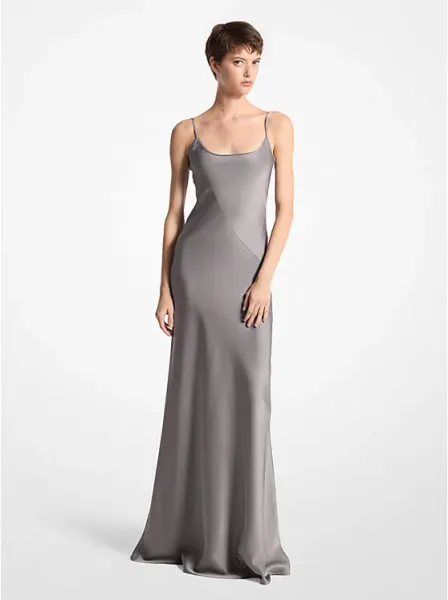Michael Kors Satin Charmeuse Slip Gown