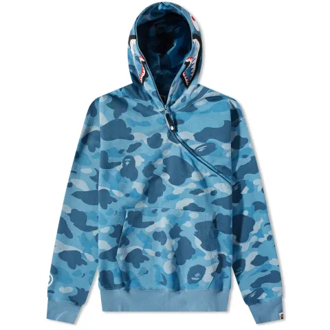 Honeycomb Camo Shark Full Zip Hoodie