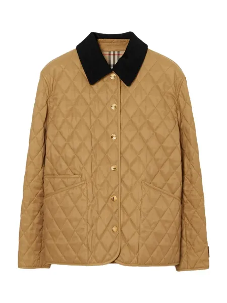 Women Quilted Barn Jacket Camel