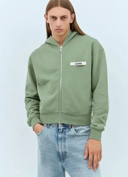 Le Hoodie Zip Gros Grain Sweatshirt