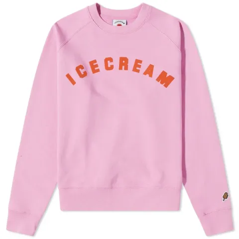 Flock Print Crew Sweat