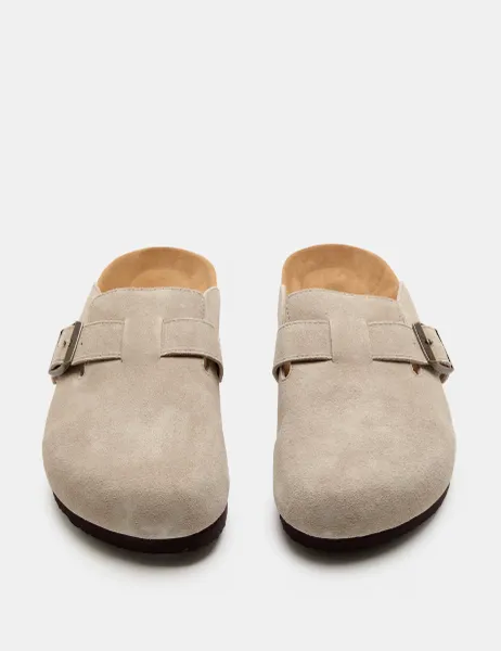 Marks & Spencer Suede Corkbed Mule Stone