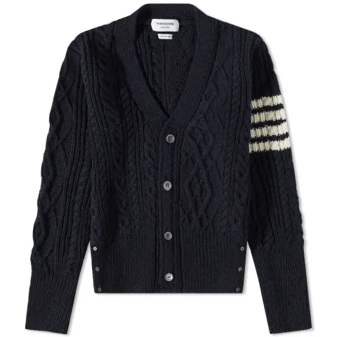4 Bar Aran Cable Cardigan