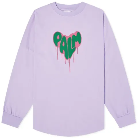 Long Sleeve Spray Heart Over T-Shirt