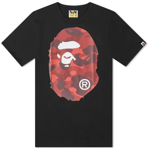 Colour Camo Big Ape Head T-Shirt