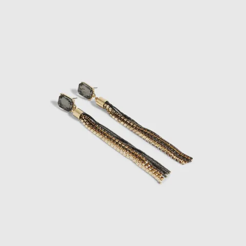 River Island Mixed Chain Tassel Earrings
