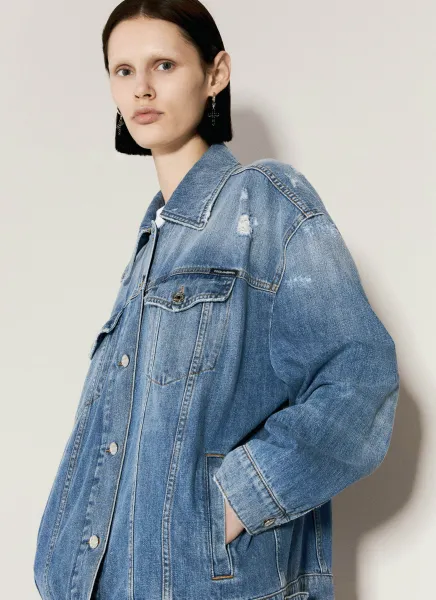 Logo Plaque Denim Jacket
