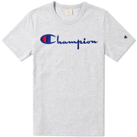 Embroidered Script Logo Tee