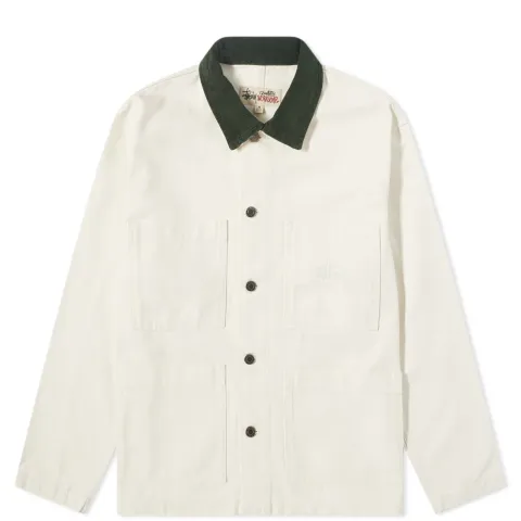Cord Collar Canvas Chore Jacket