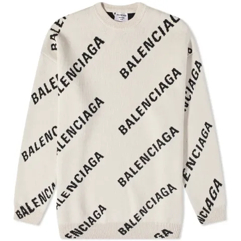 All Over Logo Knit
