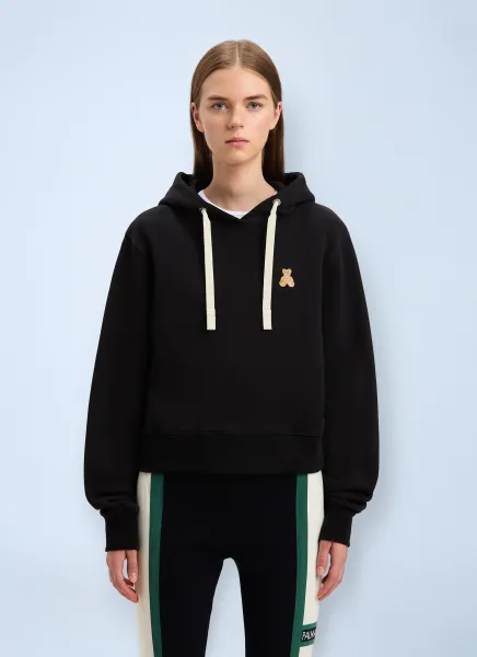 Logo Motif Hooded Sweatshirt