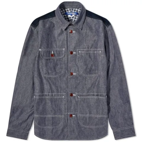 Denim Check Overshirt Jacket