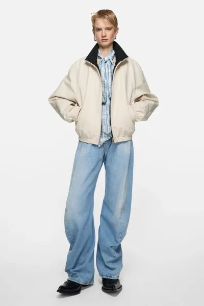 Satin logo jacket