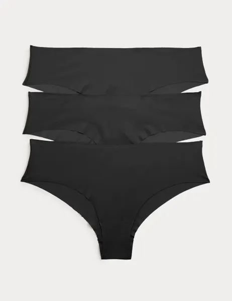 Body by M&S 3 pack Body Invisibles No VPL Hipsters Black