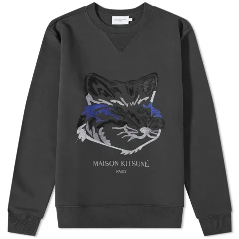 Maison Kitsuné Big Fox Embroidery Regular Crew Sweat