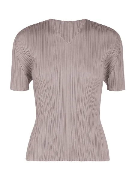 Pleats Please August Colors Top Greyish Purple