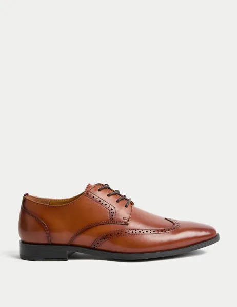 Marks & Spencer Leather Brogues Tan