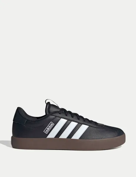 Adidas VL Court 3.0 Leather Trainers Black