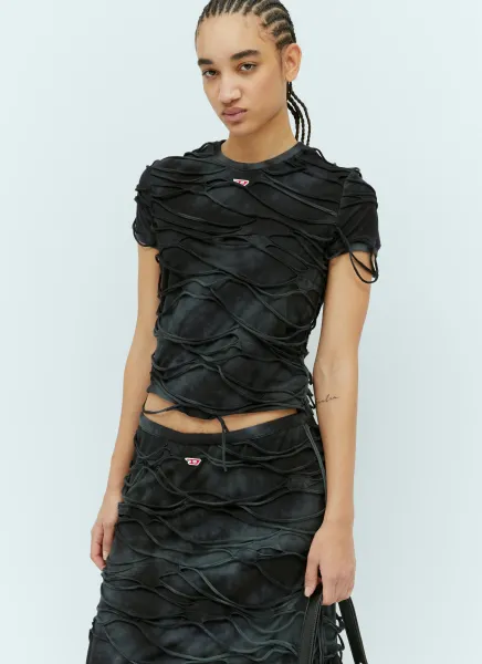T-Uncutie-Long-P1 Distressed T-Shirt