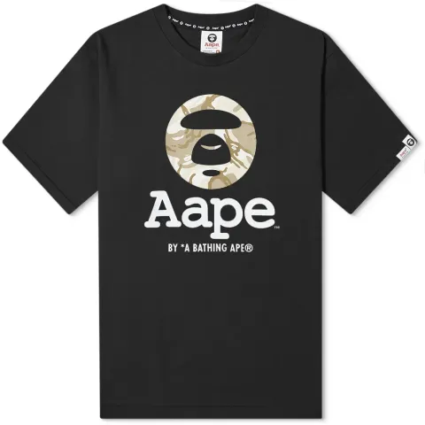 AAPE Green Camo Moon Face T-Shirt
