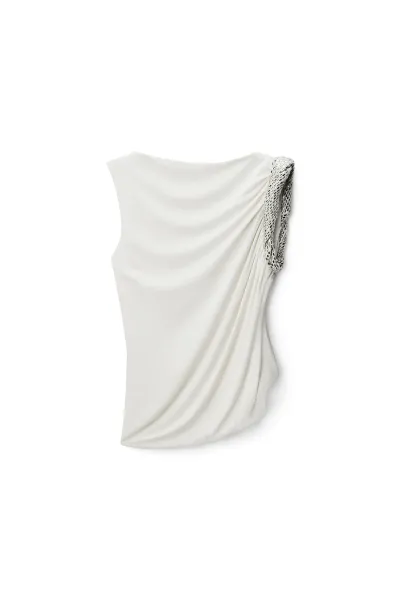CRYSTAL TWIST SLEEVELESS TOP
