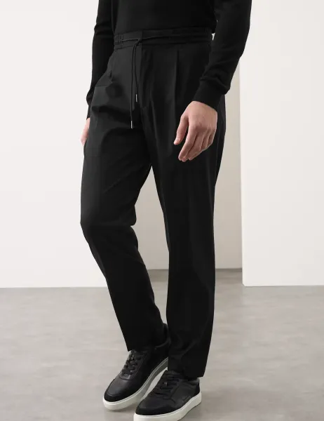 Autograph Tailored Fit Performance Packable Suit Trouser Black