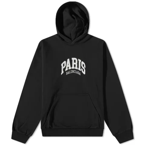 Wide Fit Paris Logo Popover Hoodie
