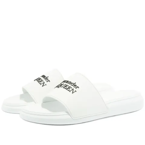 Logo Wedge Sole Pool Slide