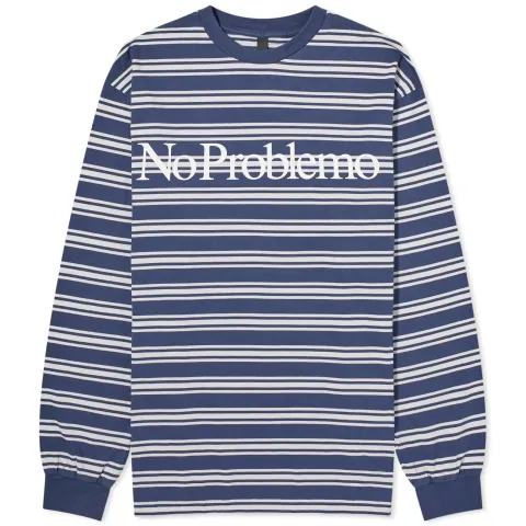 Logo Stripe Long Sleeve T-Shirt