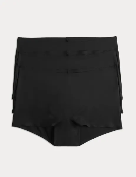 Body by M&S 3 Pack Body Invisibles Boy Shorts Black