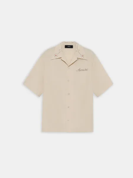 STUD CAMP SHIRT - Ivory