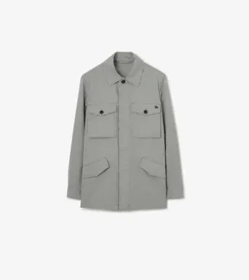 Cotton Twill Bradmore Jacket in Rainy grey