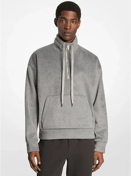Flannel Quarter-Zip Sweater