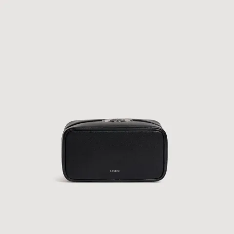 Reconstituted leather pouch