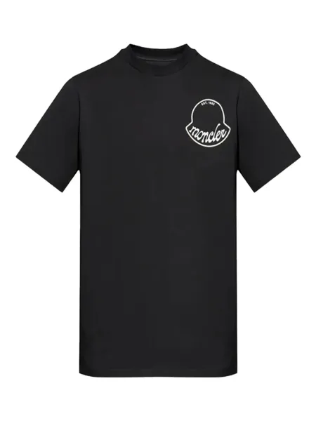 Men Logo Cotton T-Shirt Black