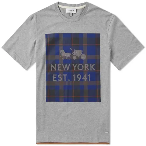 Plaid Print Tee