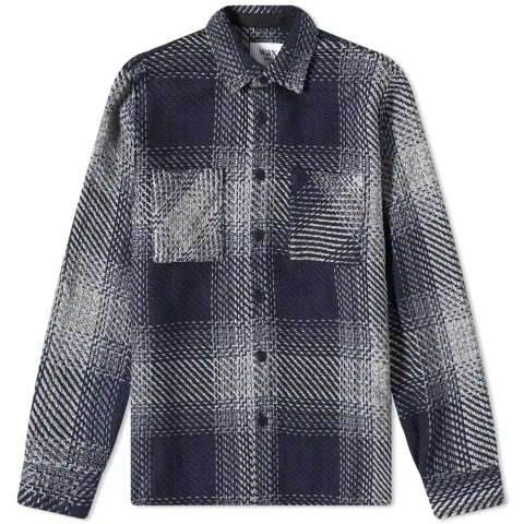 Whiting Ombre Windowpane Overshirt