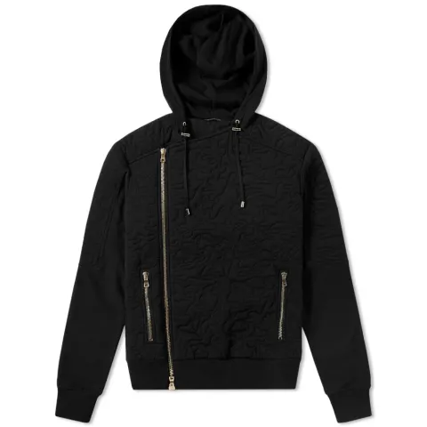 Croc Stitch Biker Jacket