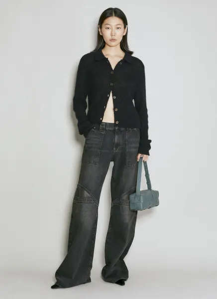 Low Rise Wide Leg Jeans